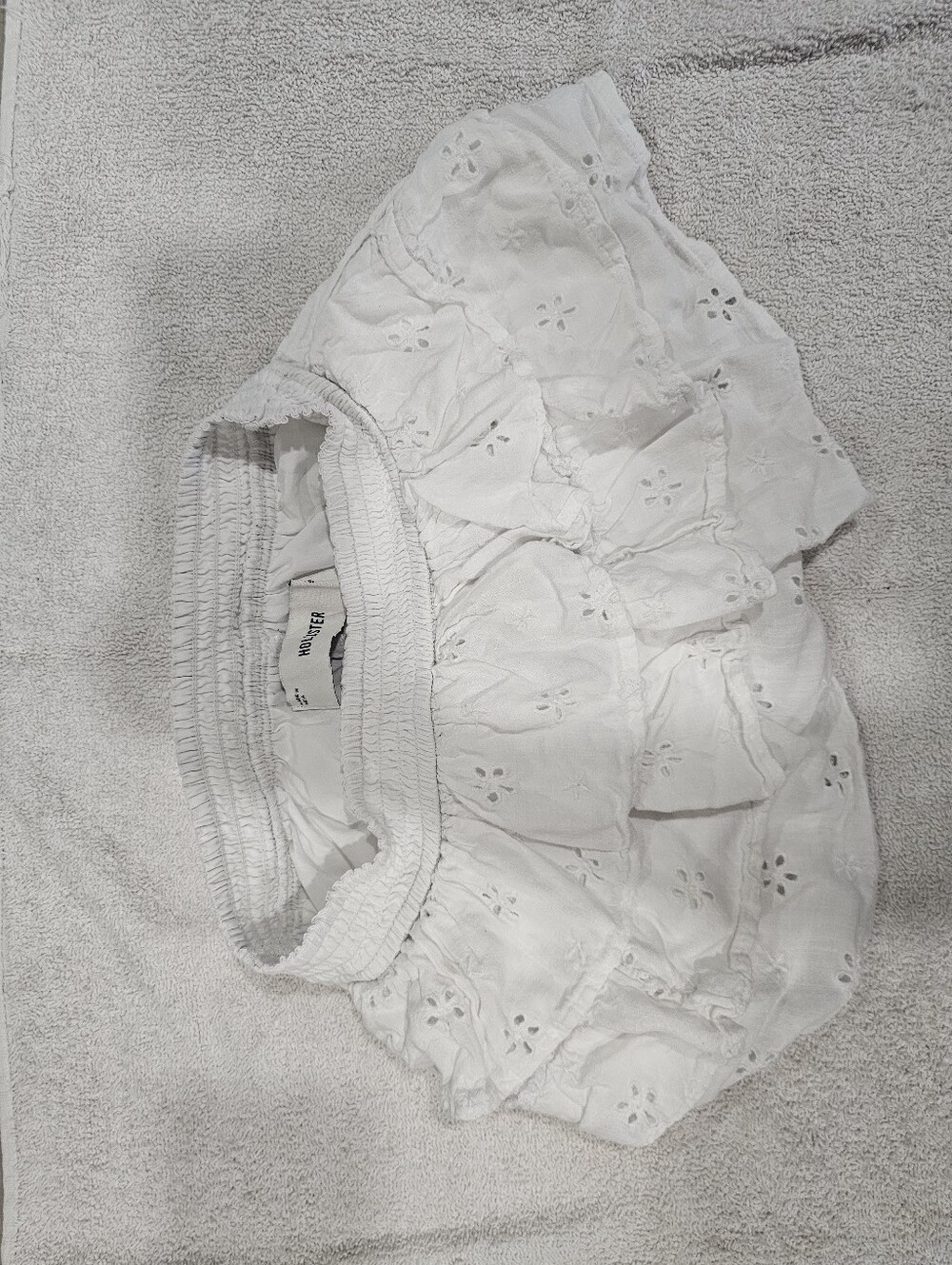 Hollister White Ruffle Skort XXS